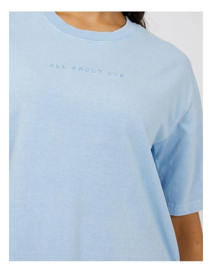 Washed Tee - Ocean Blue