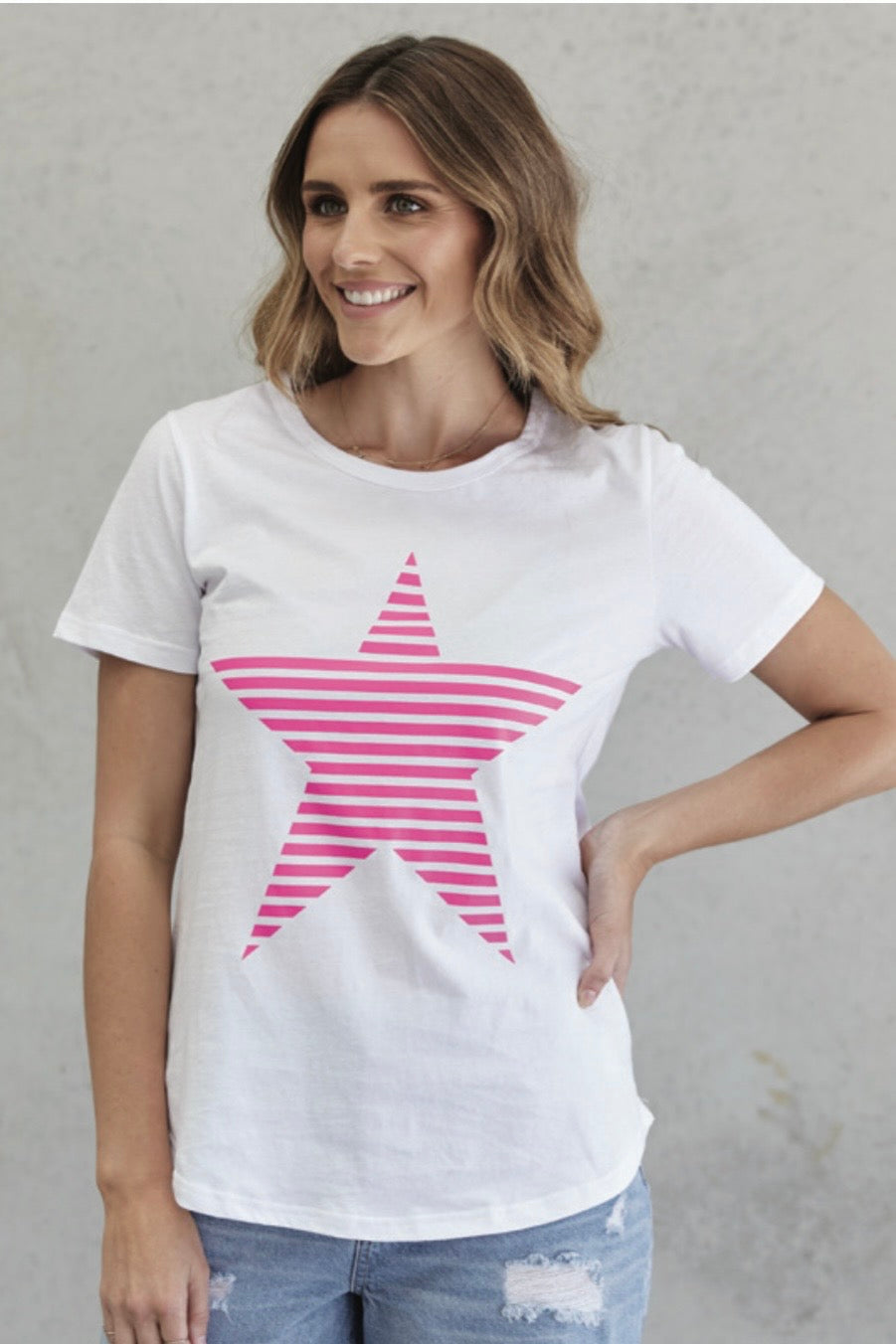 Pink Star Tee