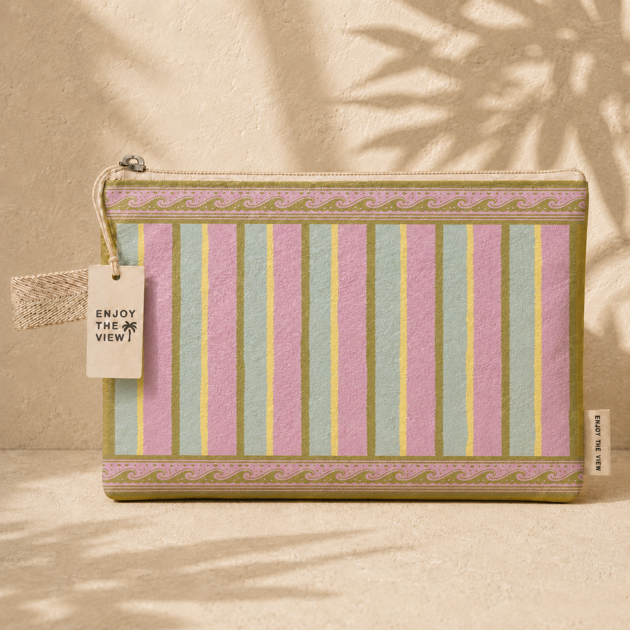 Large Travel Pouch- Lilac/Teal