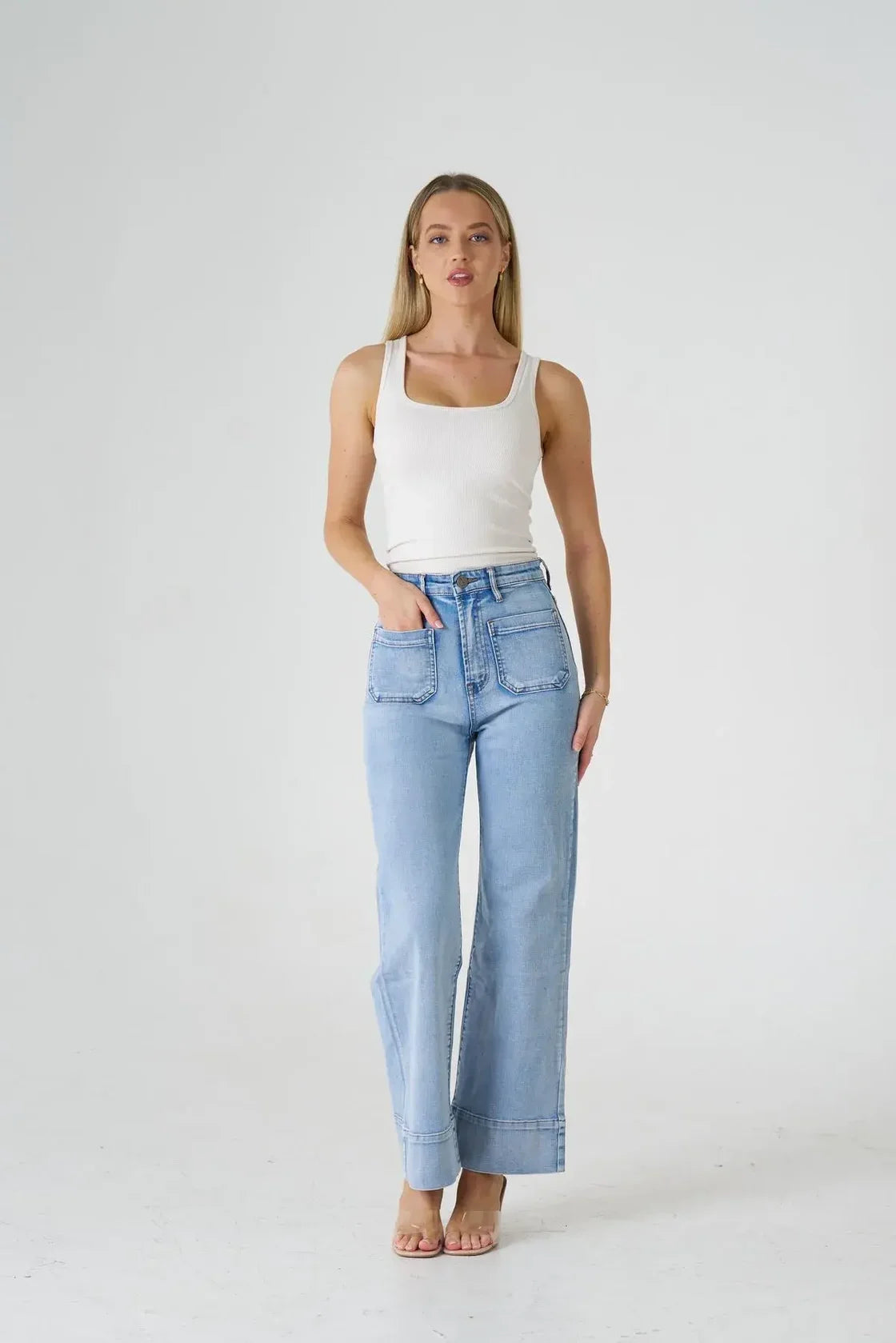 Beccy Stretch Straight Jean - Blue
