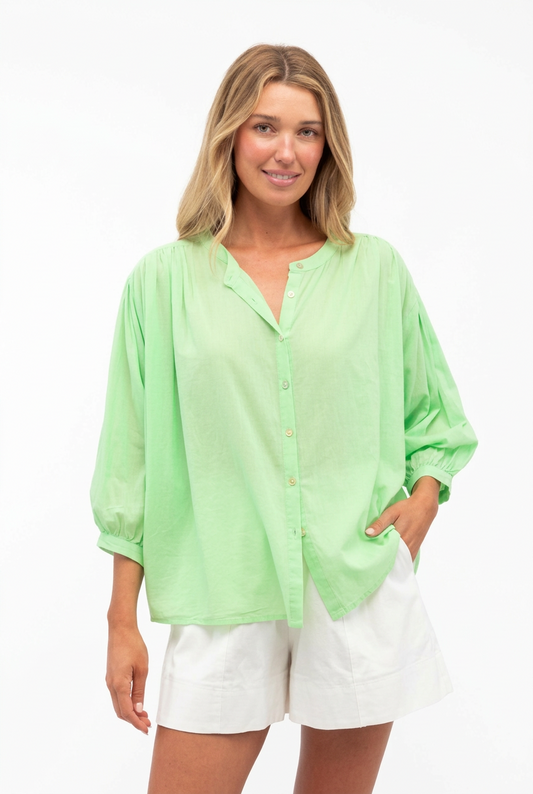 Ellie Oversized Shirt - Green