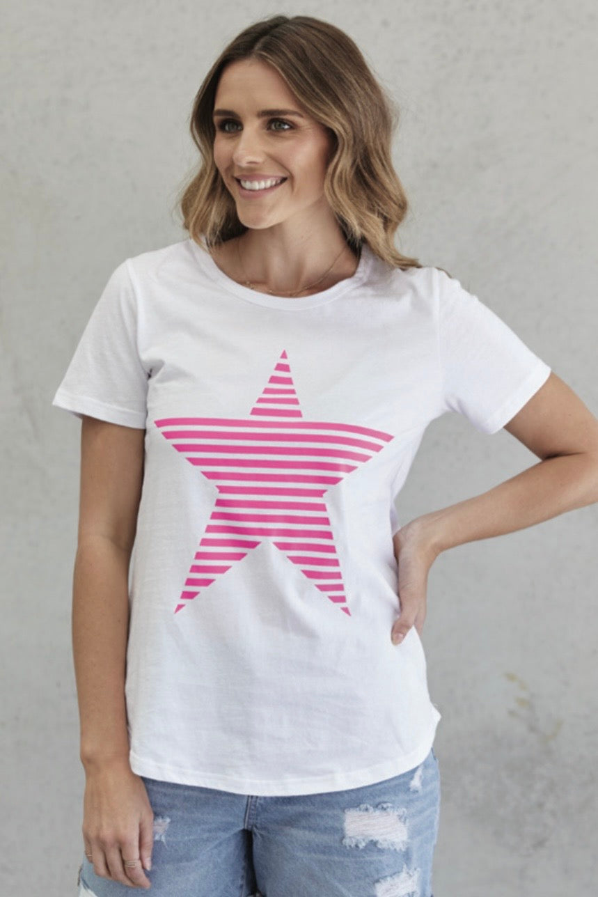 Pink Star Tee