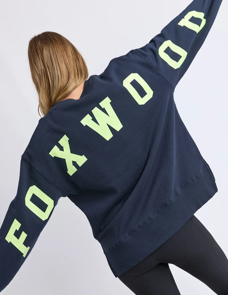 Interval Crew- Navy/Neon Yellow