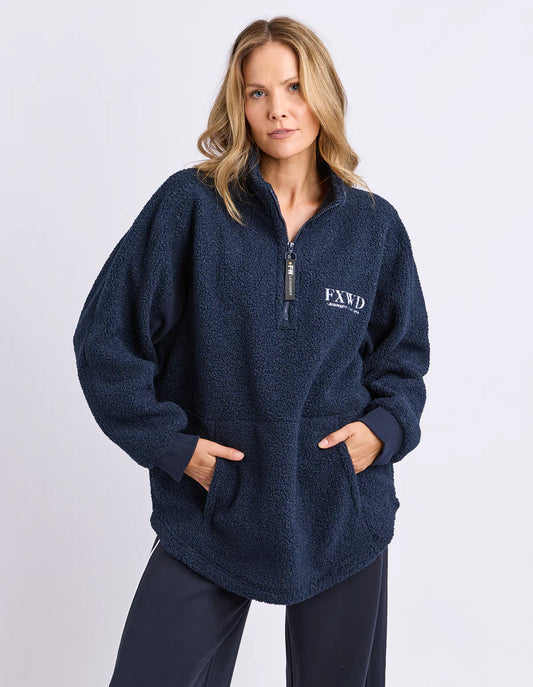 Weekend Boucle Crew- Dark Sapphire