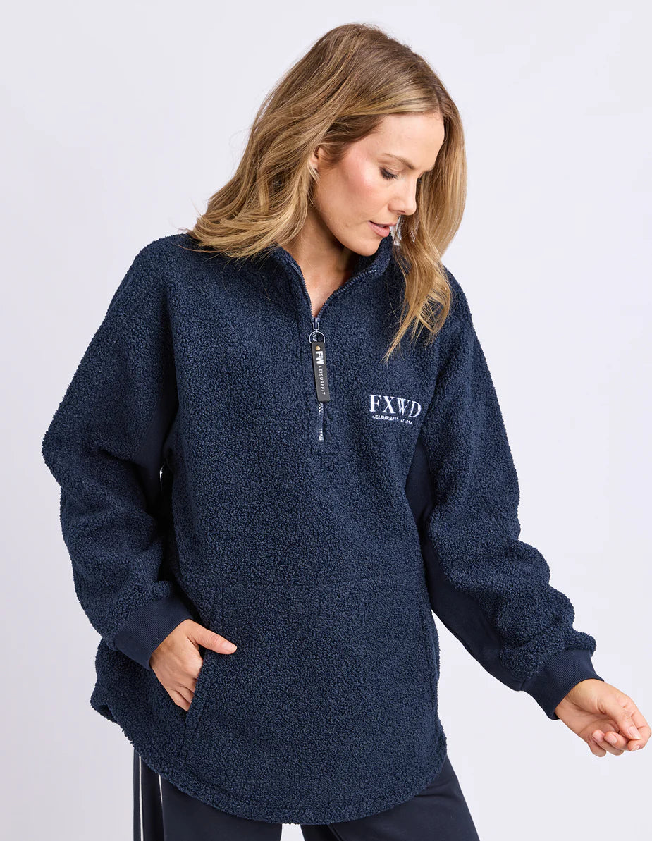 Weekend Boucle Crew- Dark Sapphire