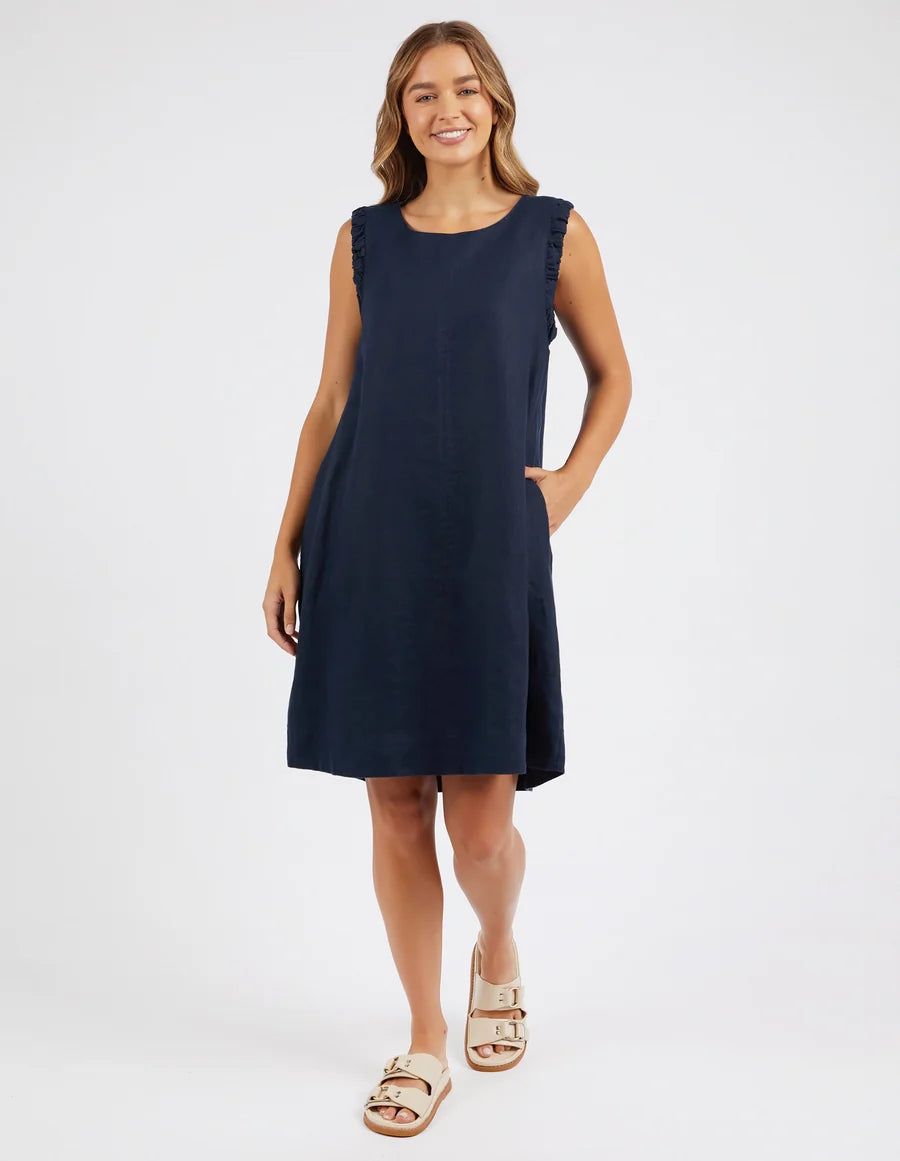 Basita Dress- Navy