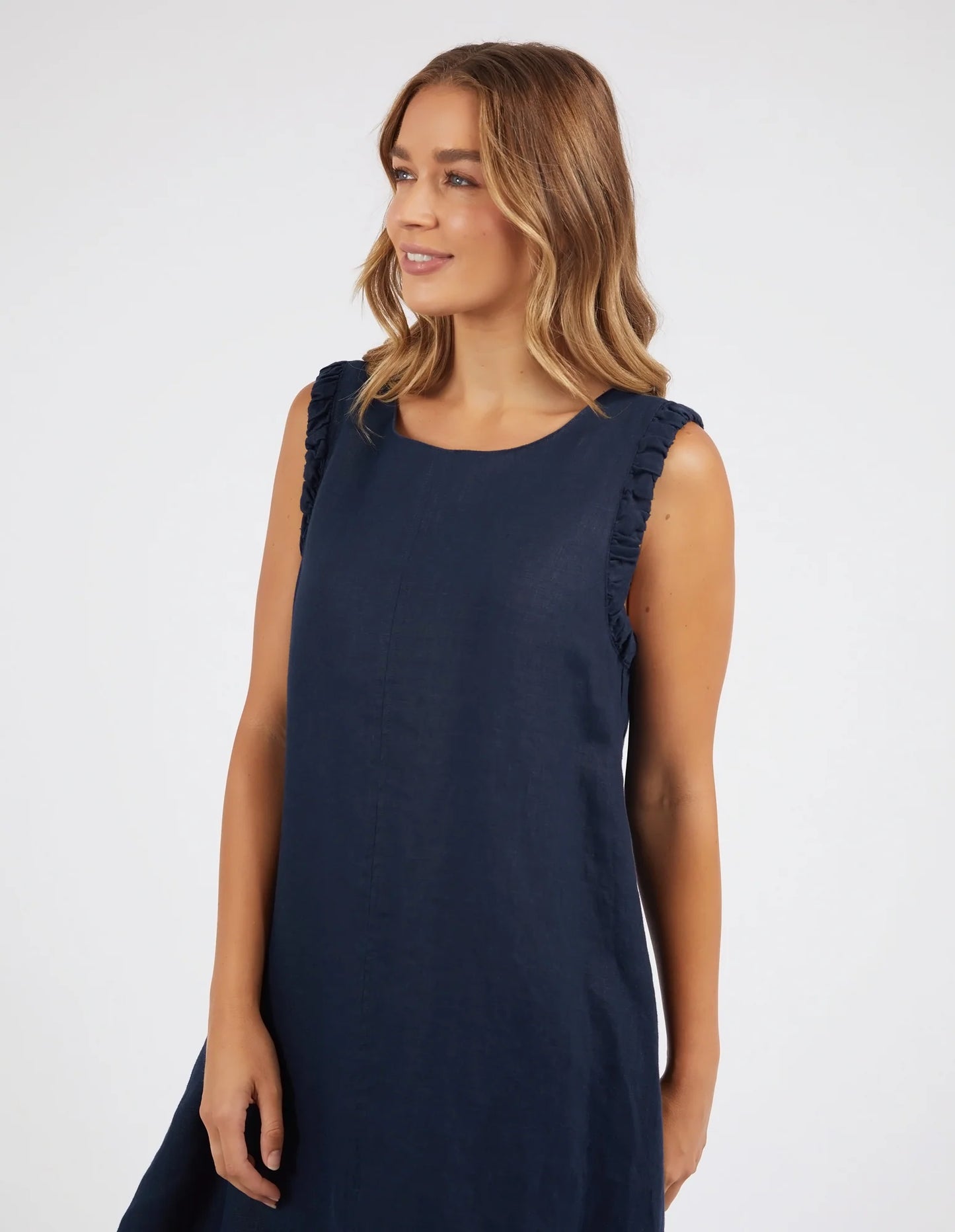 Basita Dress- Navy