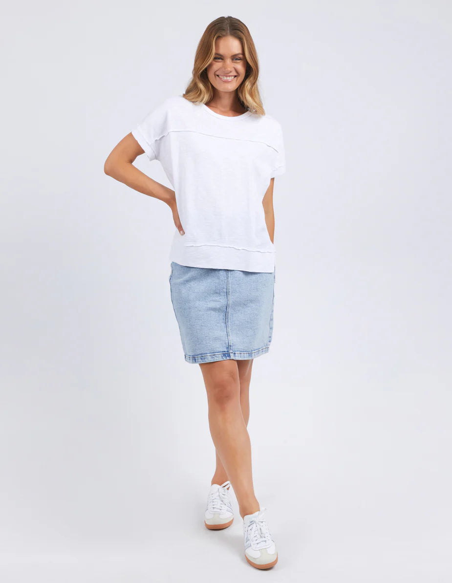 Throw On Short Sleeve Tee- White