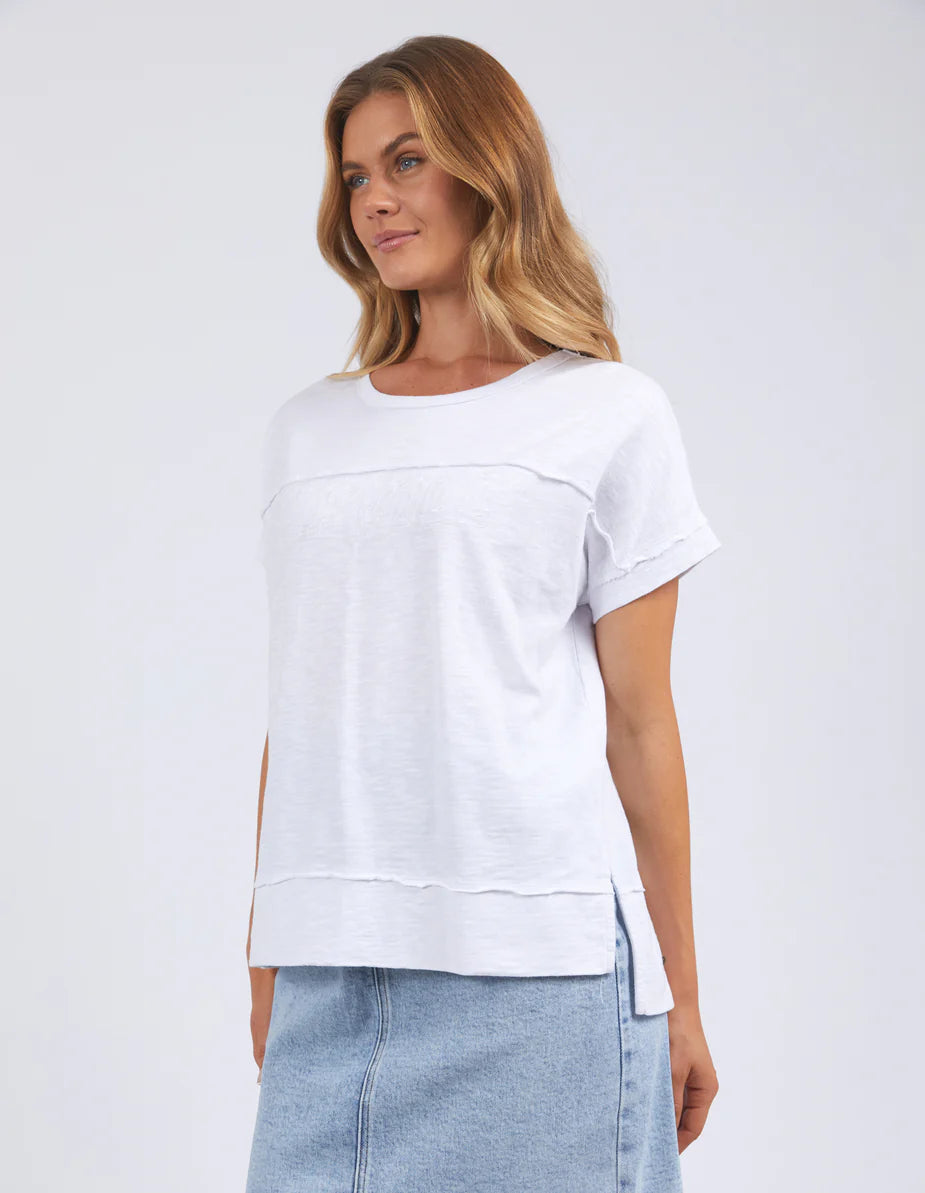 Throw On Short Sleeve Tee- White