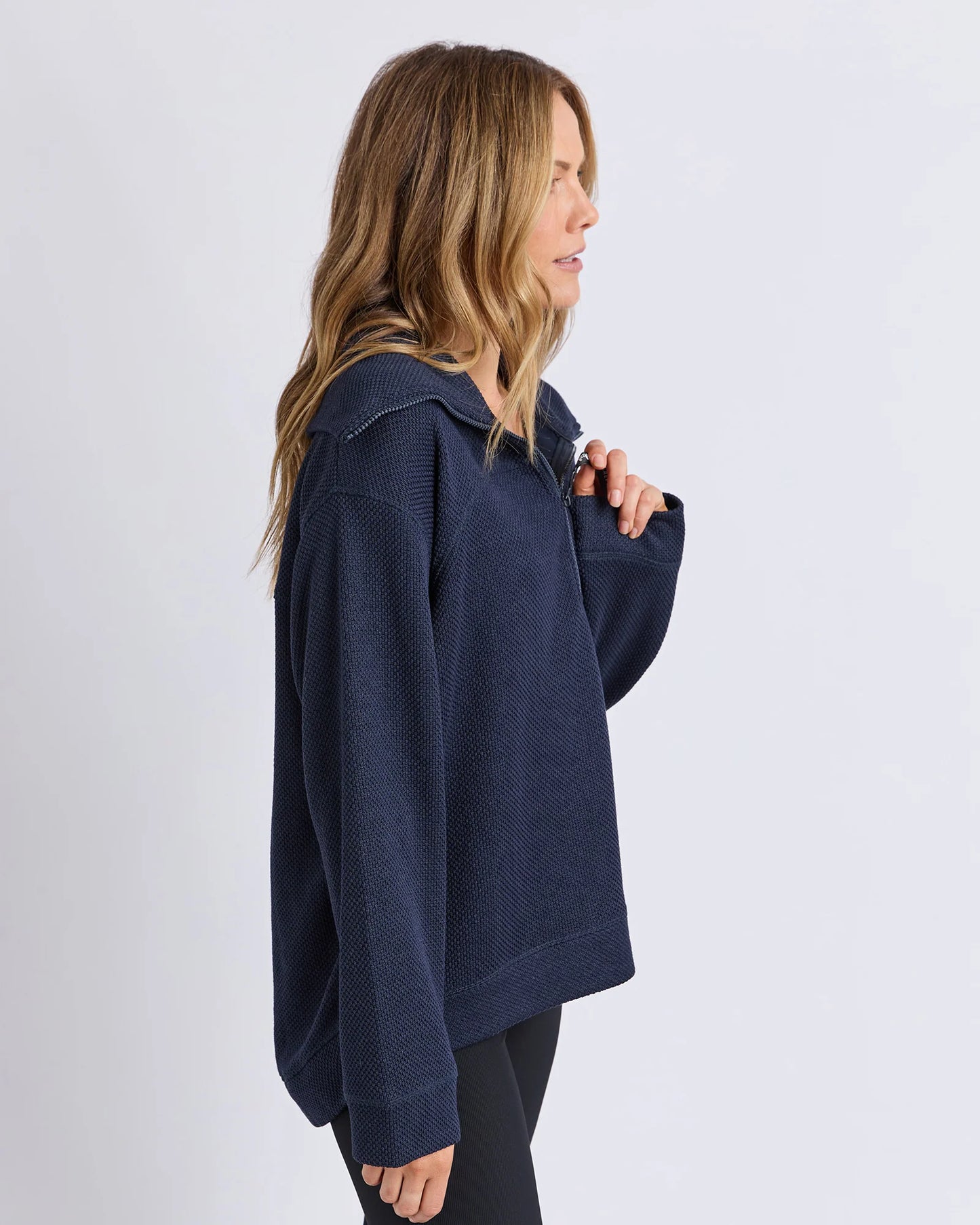 Hunstville Zip Crew- Navy