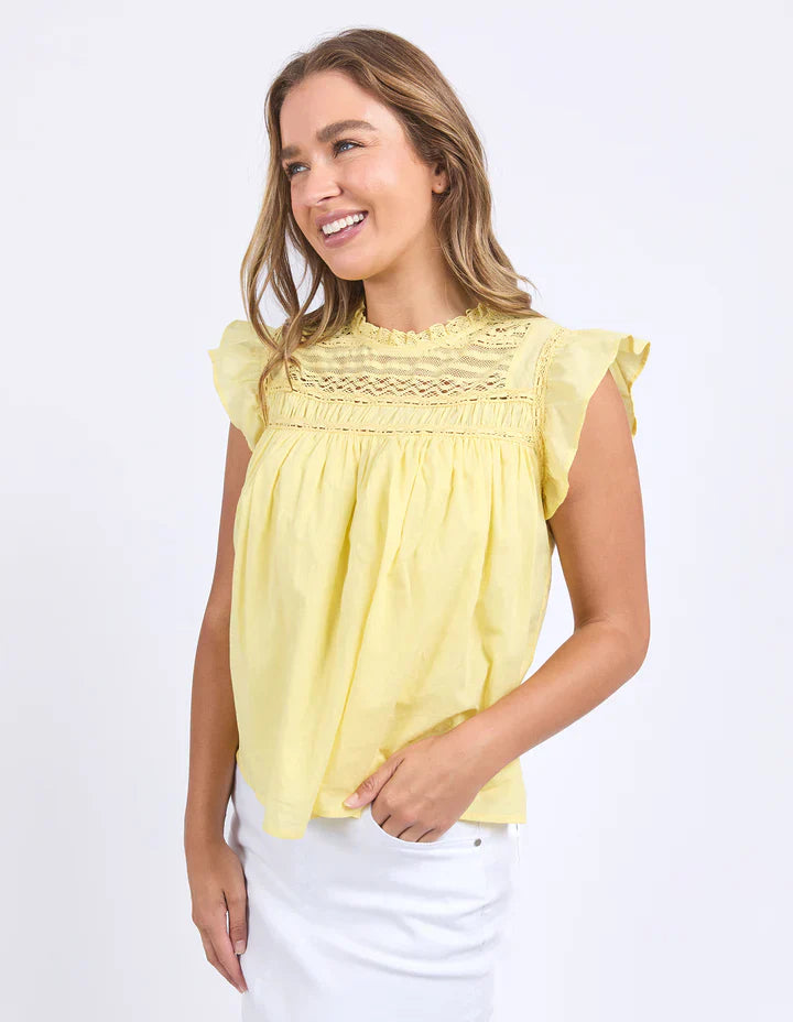 Adelyn Top- Lemon