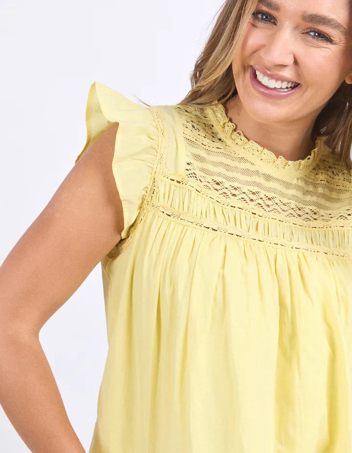Adelyn Top- Lemon