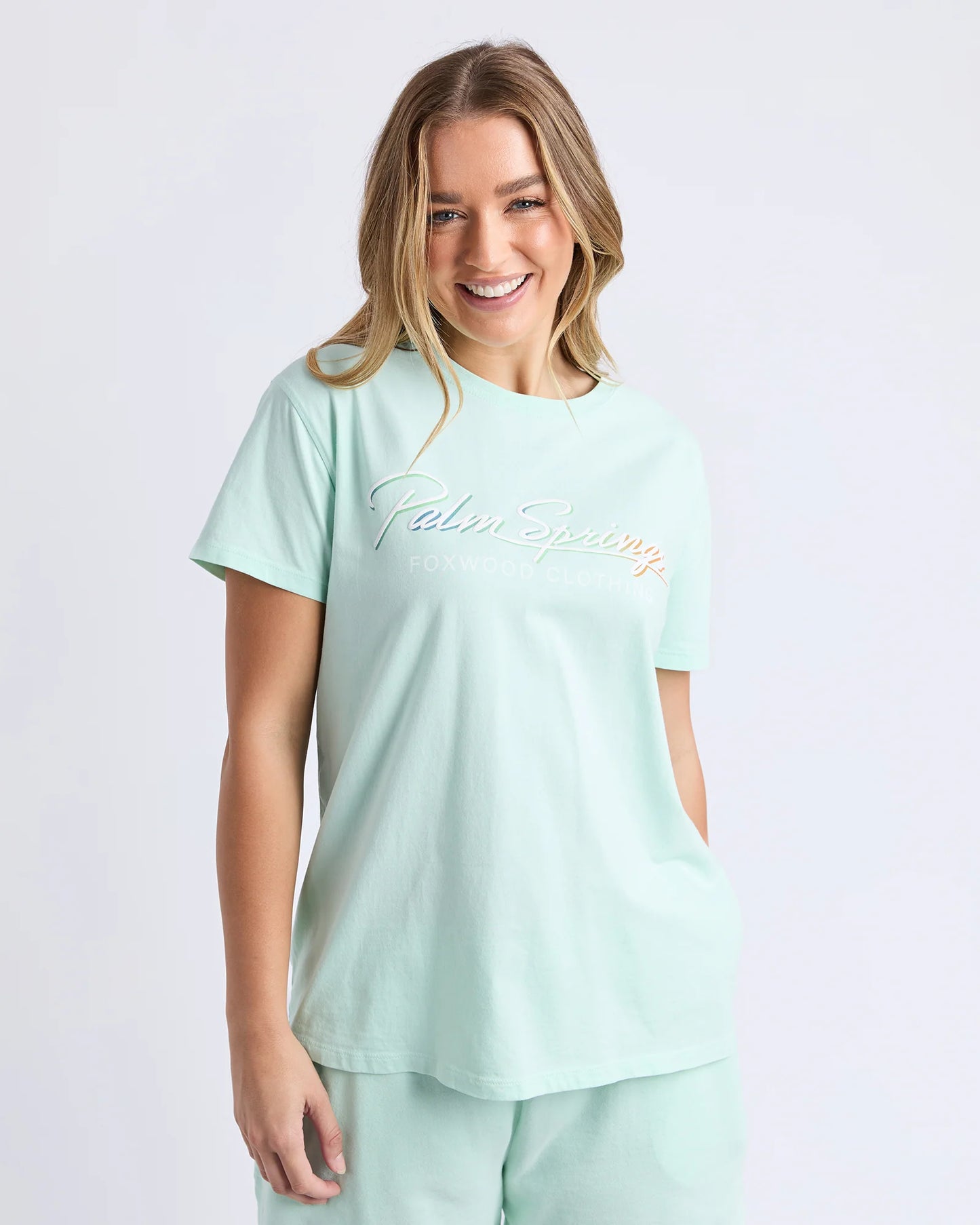 Palm Springs Tee- Mint