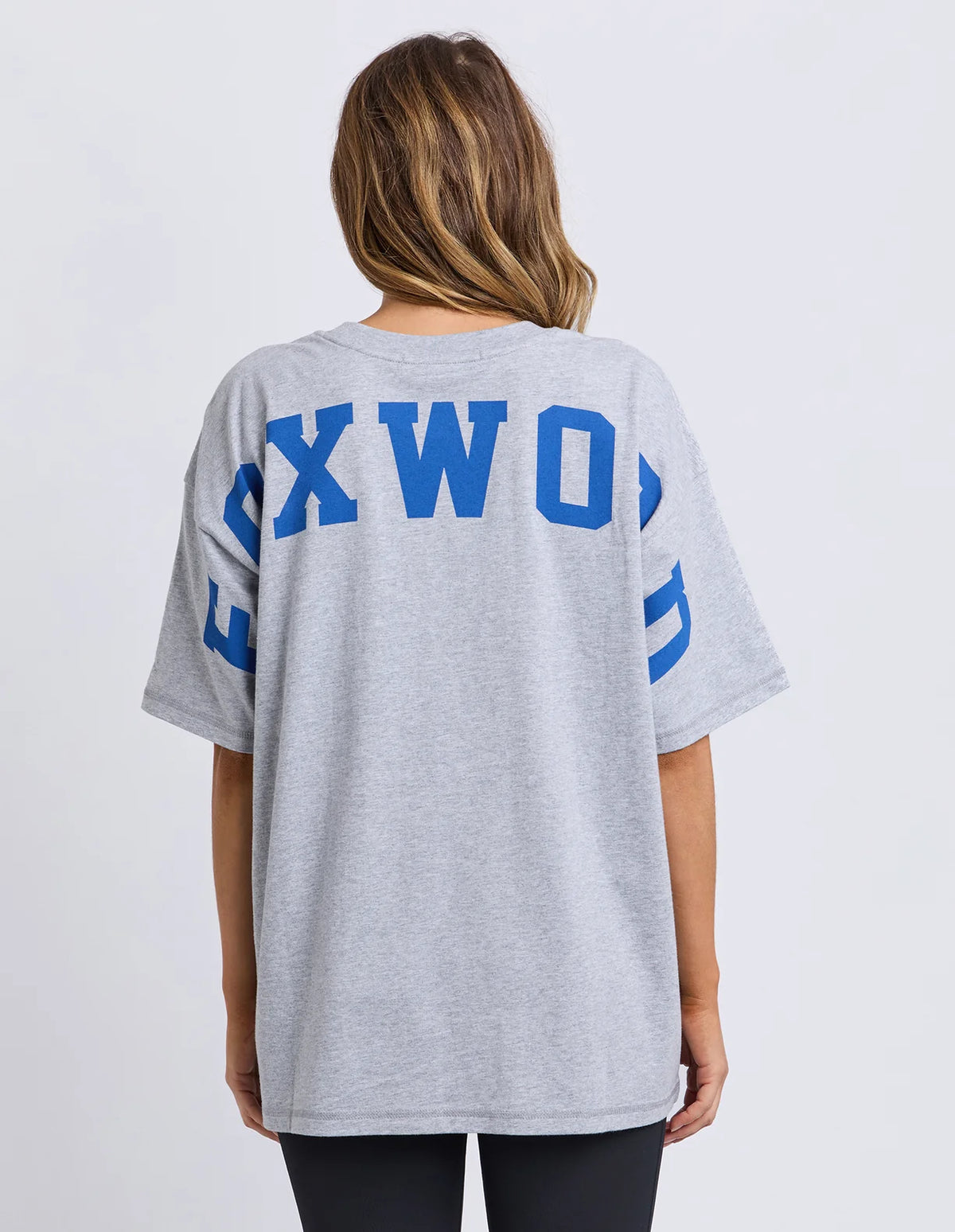 Interval Tee- Grey Marle/Blue