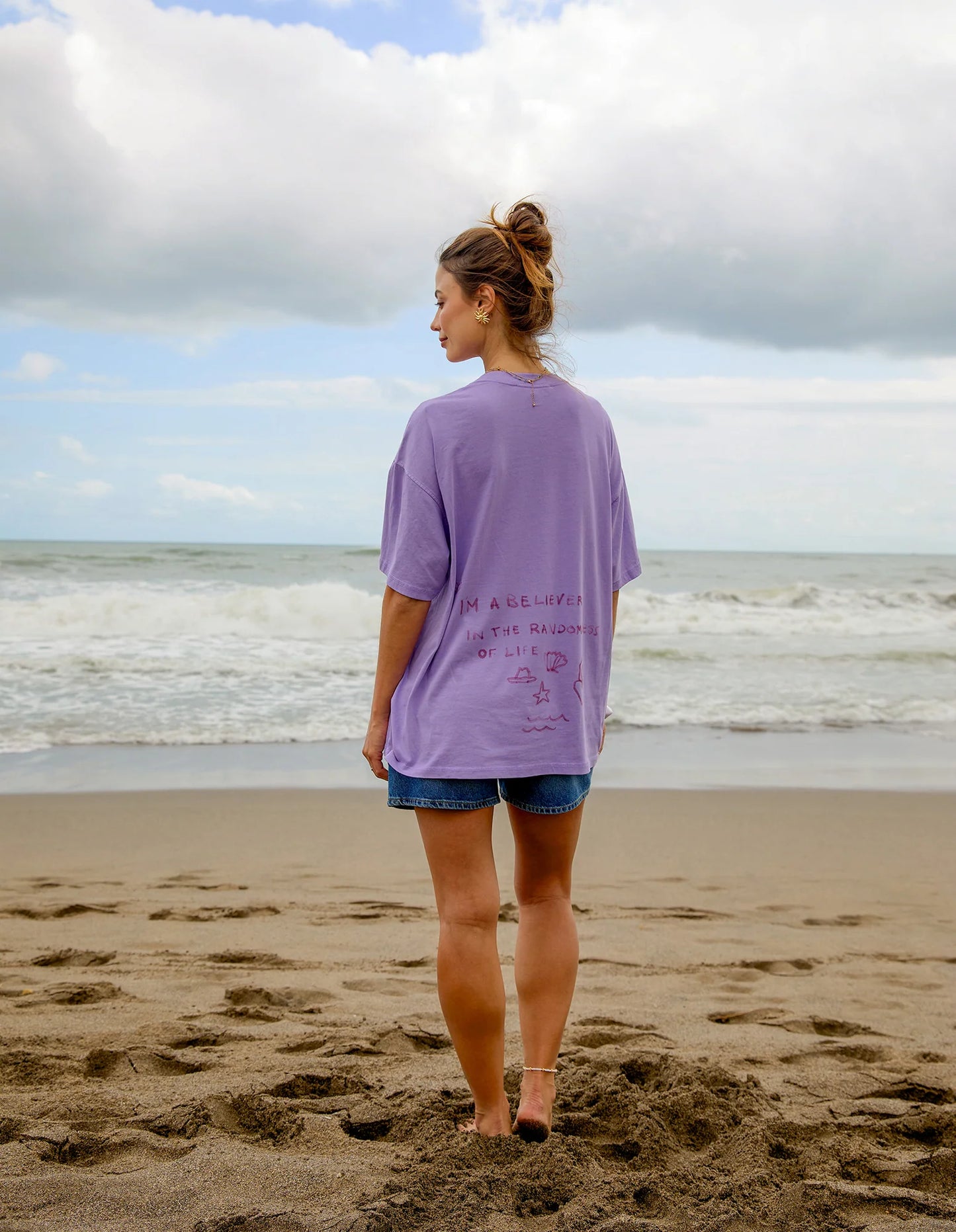 Random And Art Tee- Lavender