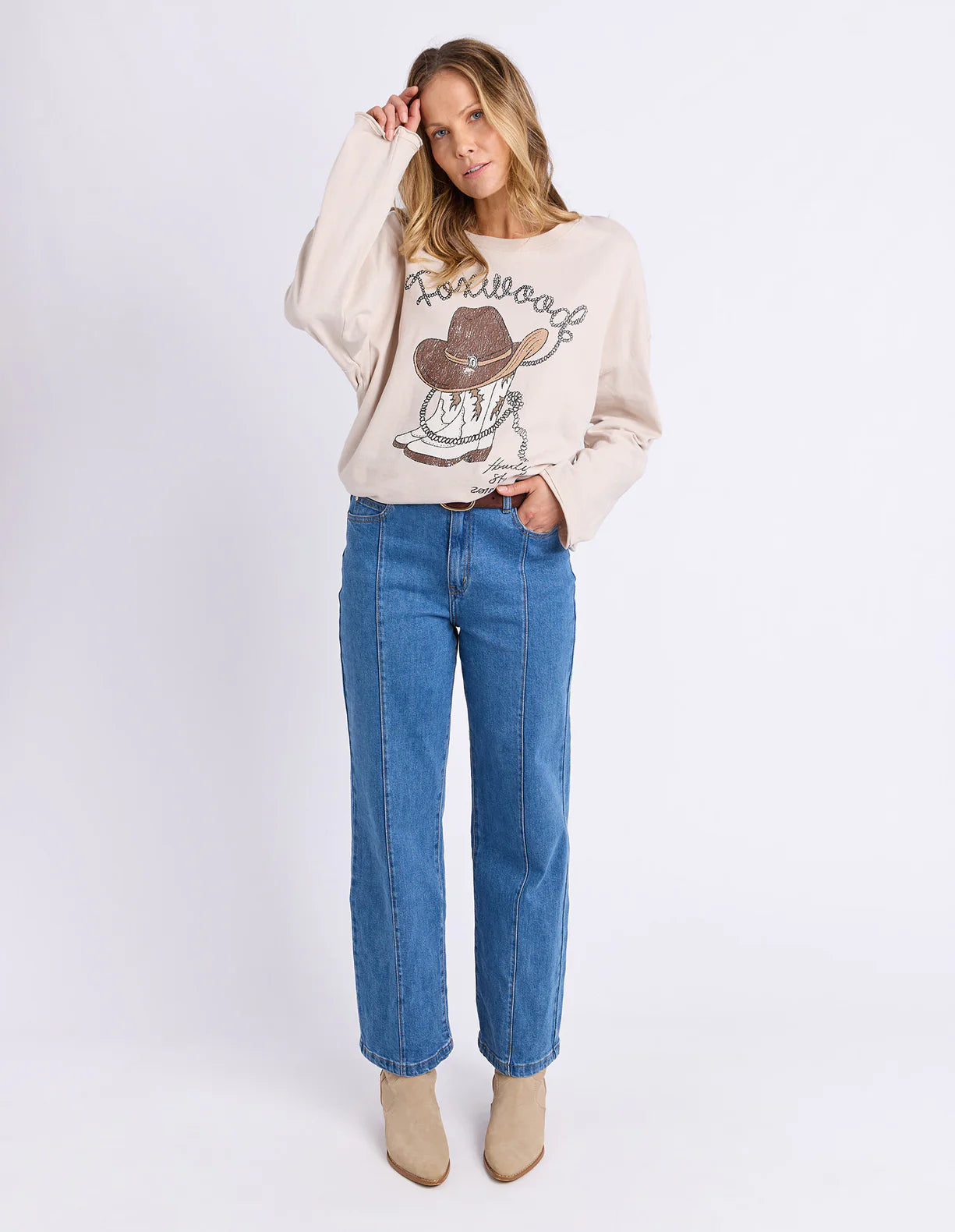 Bandit Boots Long Sleeve- Oat
