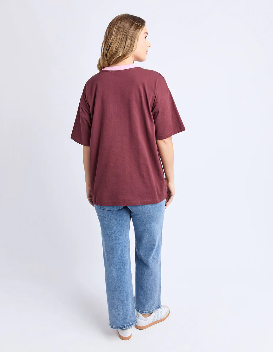 Intention Contrast Tee- Port