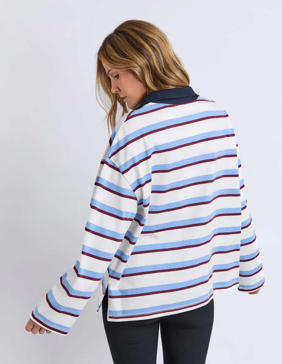 Cindy Stripe Rugby Top