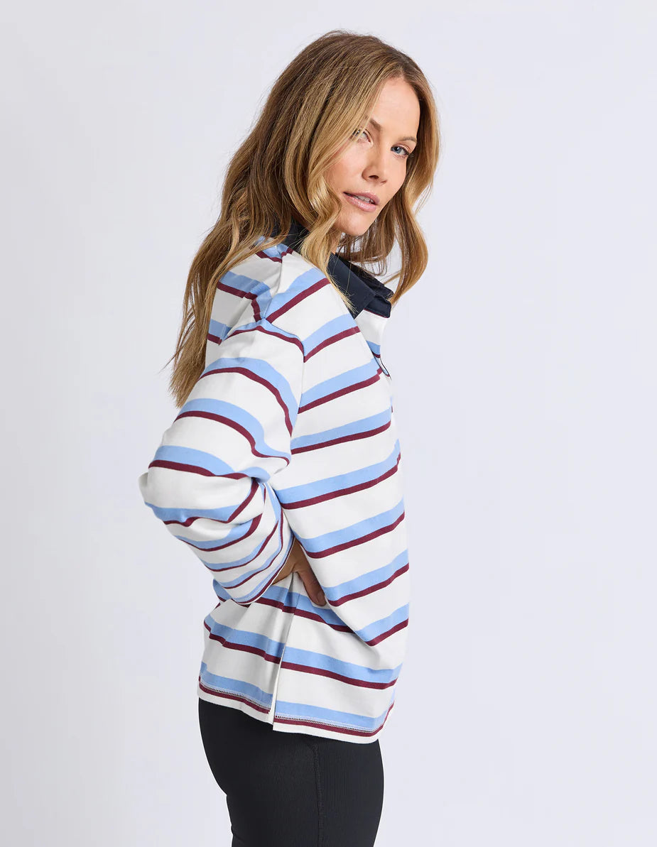 Cindy Stripe Rugby Top