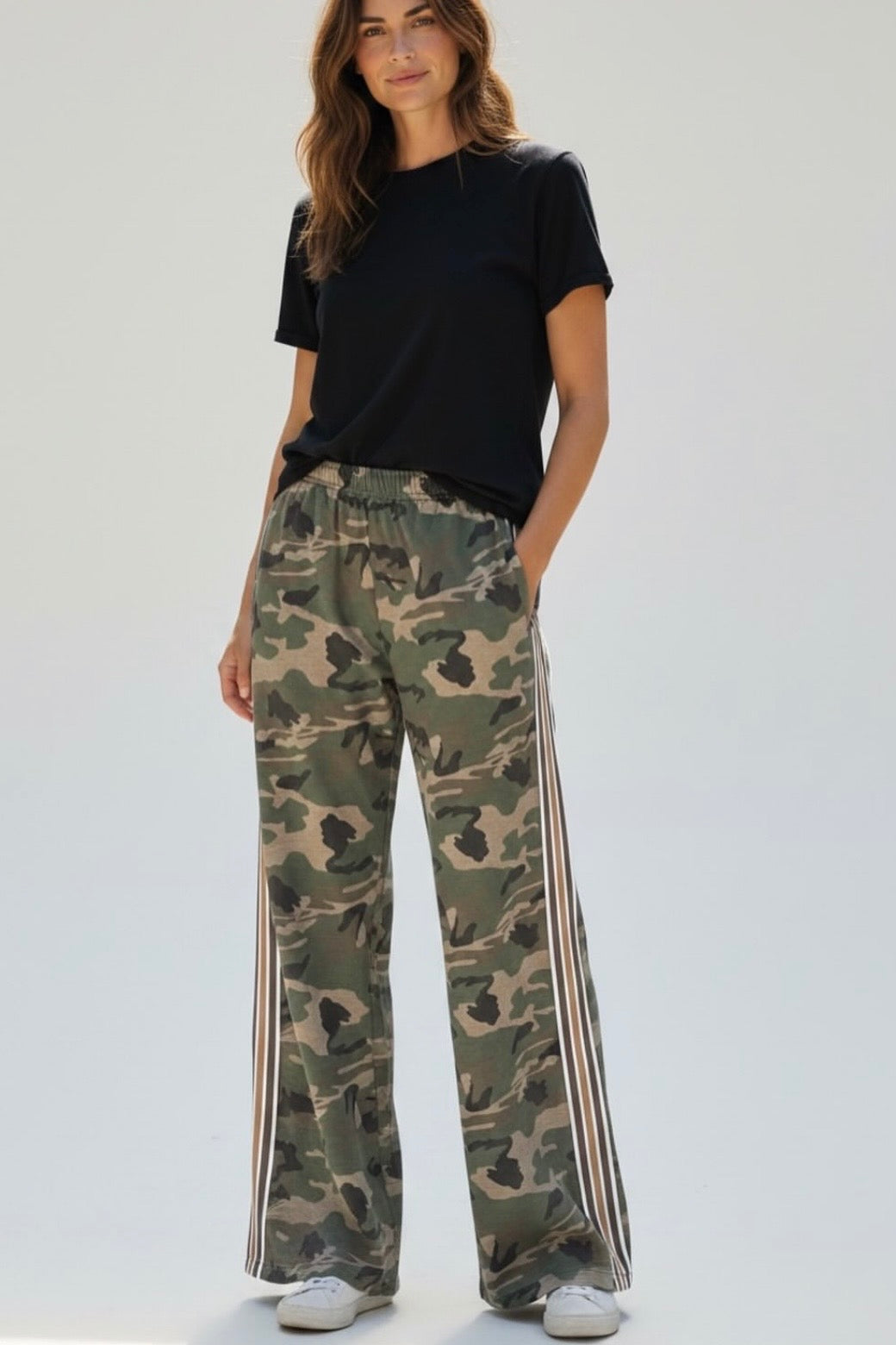 Frankie Camo Stetch Racer Pant- Green