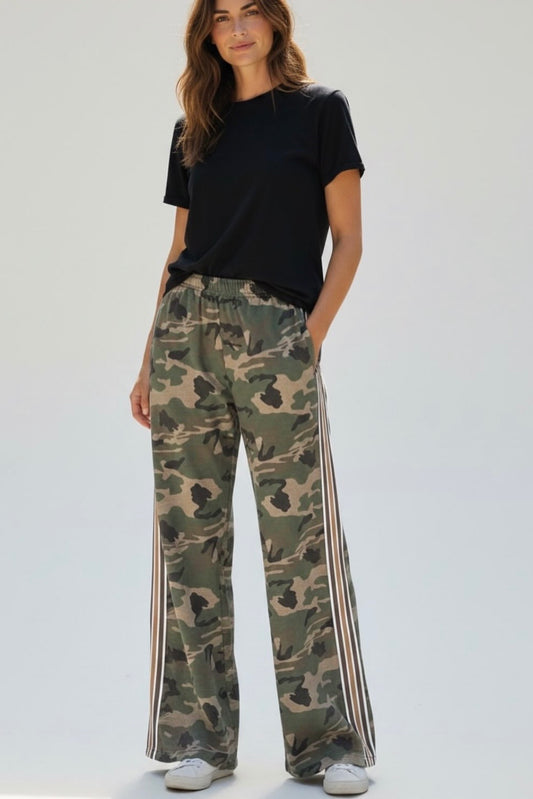 Frankie Camo Stetch Racer Pant- Green
