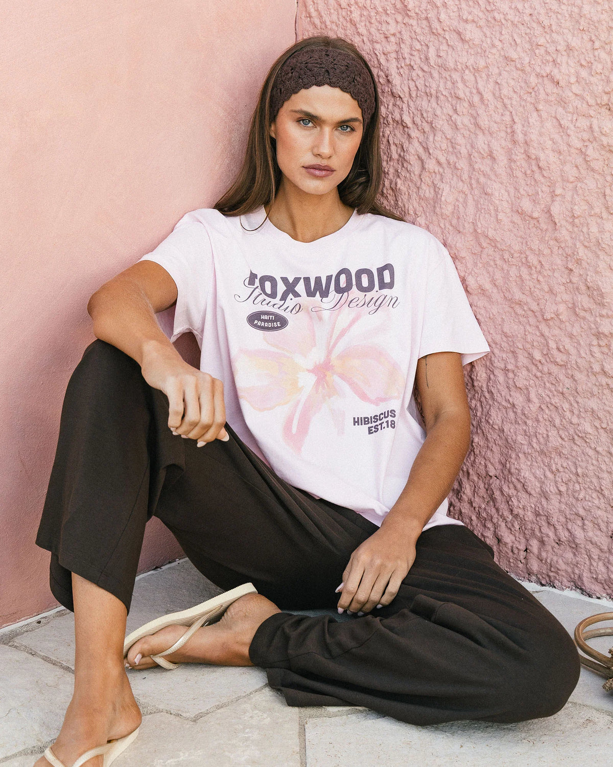 Hibiscus Tee- Ballerina Pink