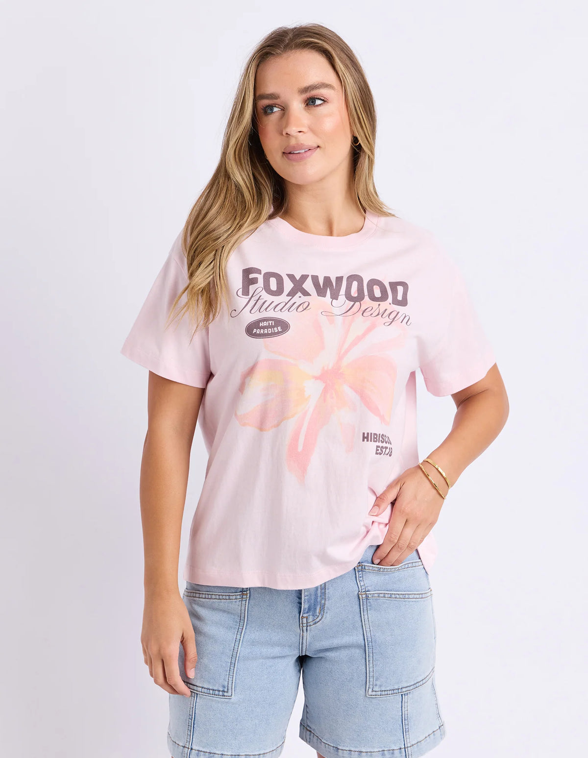 Hibiscus Tee- Ballerina Pink