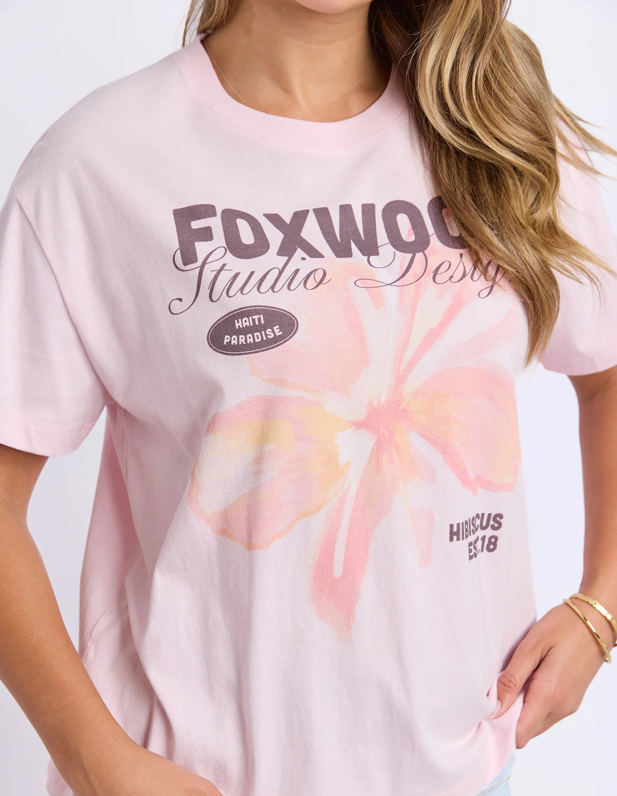 Hibiscus Tee- Ballerina Pink