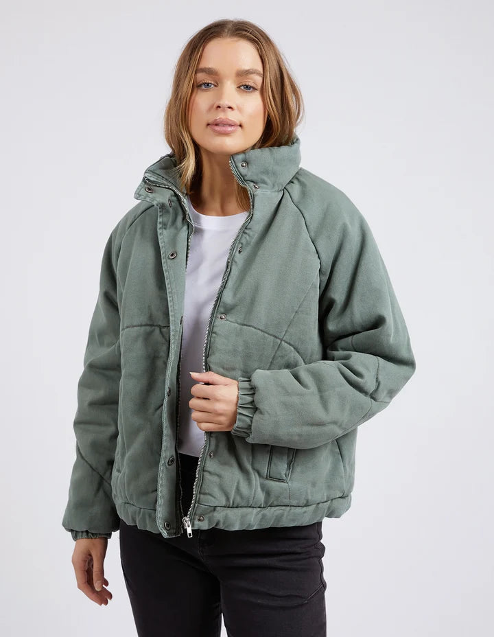 Rosalee Denim Jacket - Khaki