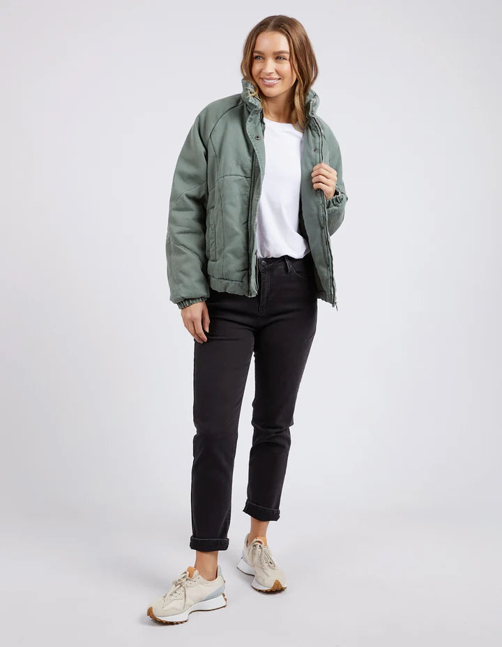 Rosalee Denim Jacket - Khaki