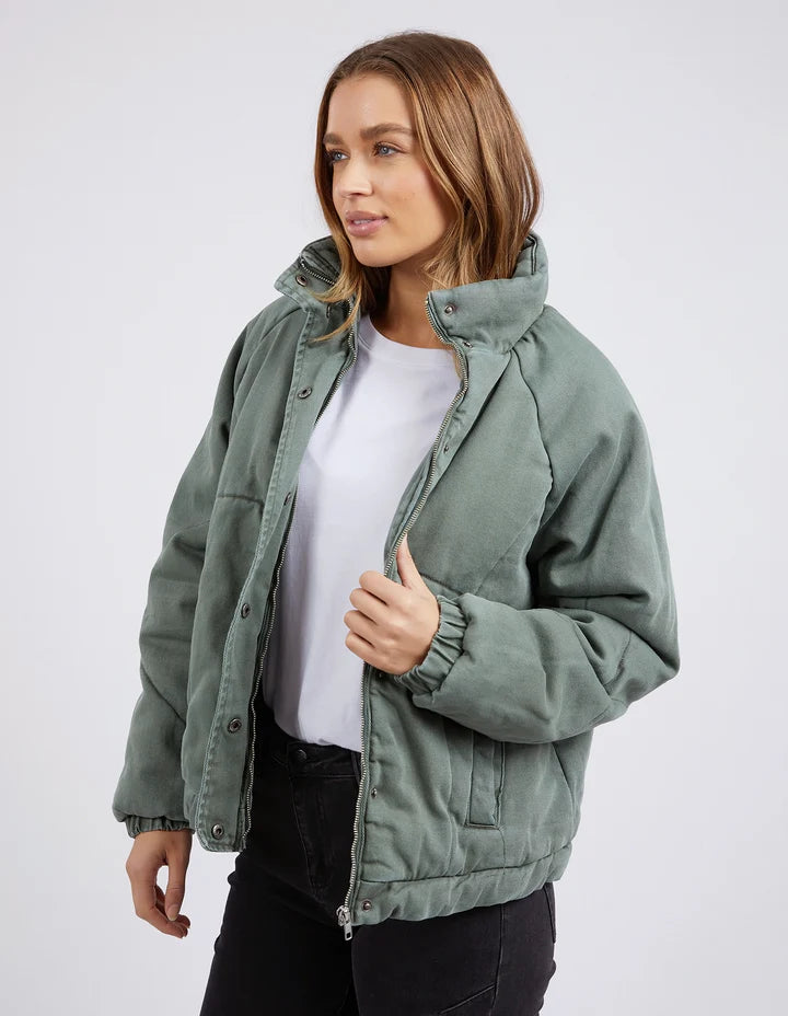 Rosalee Denim Jacket - Khaki