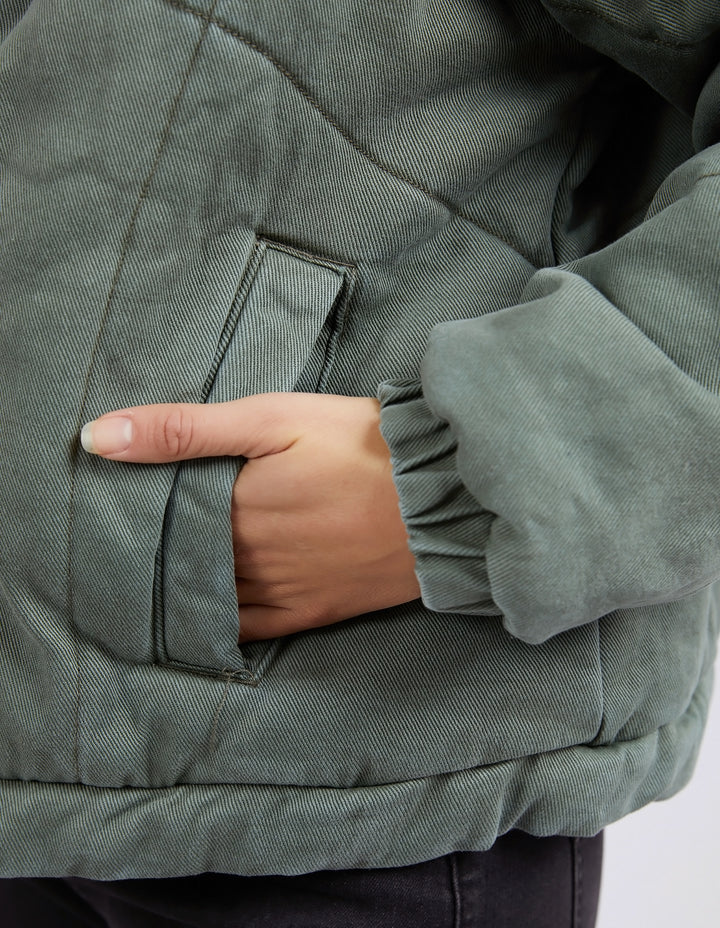 Rosalee Denim Jacket - Khaki