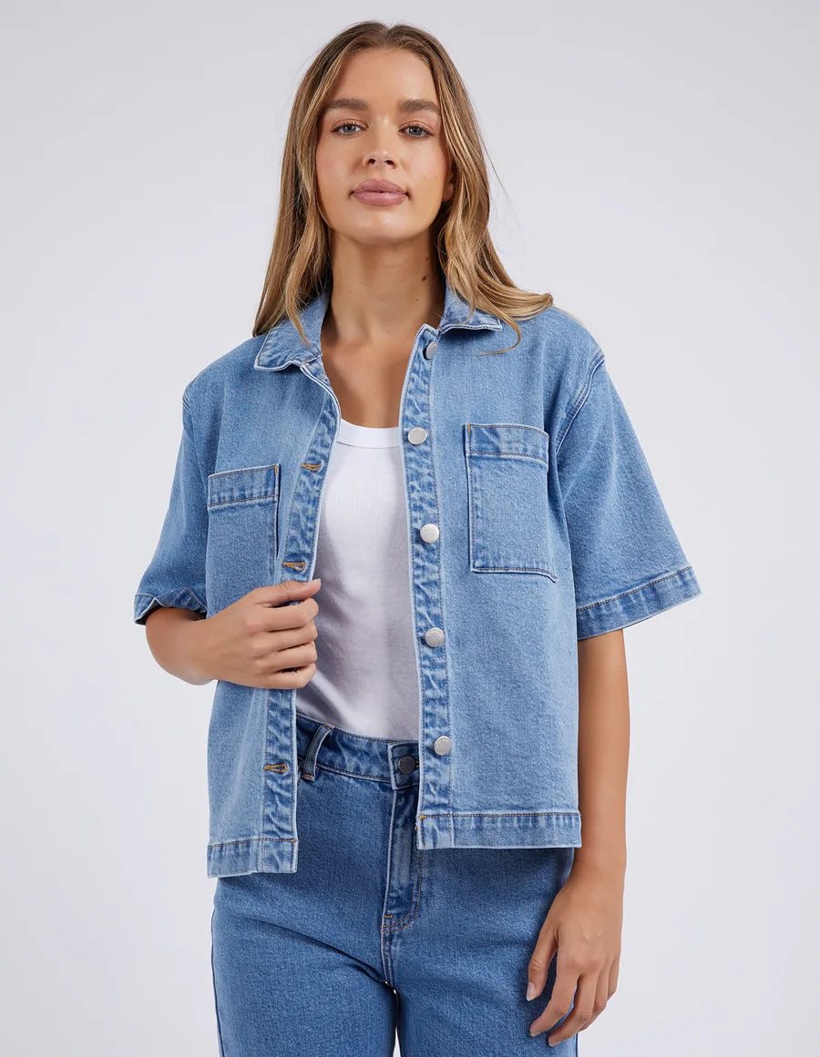 Huntleigh Denim Shirt- Light Blue