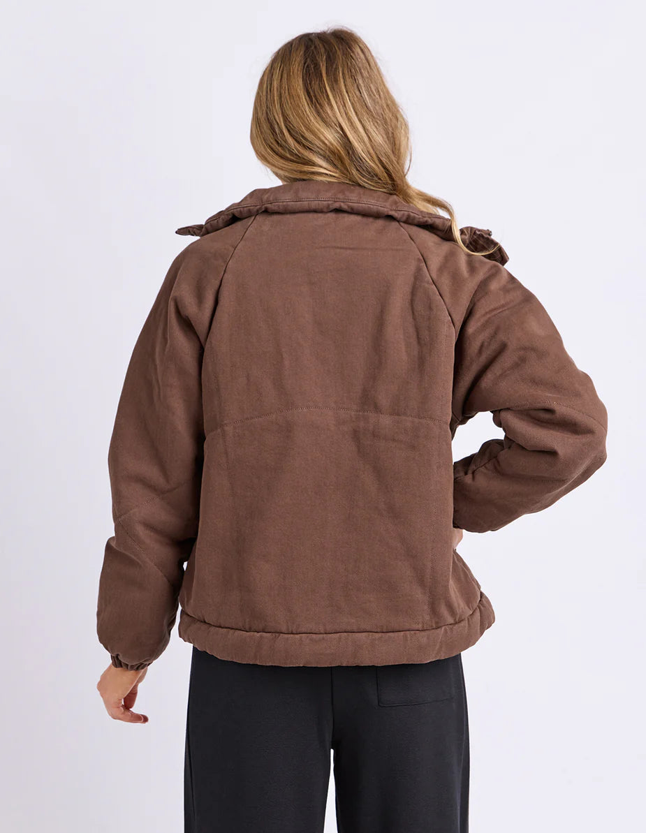Rosalee Denim Jacket - Brown