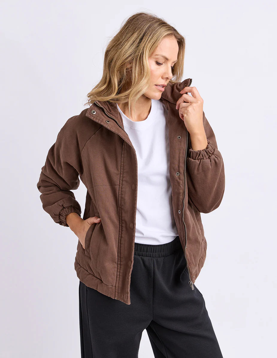 Rosalee Denim Jacket - Brown