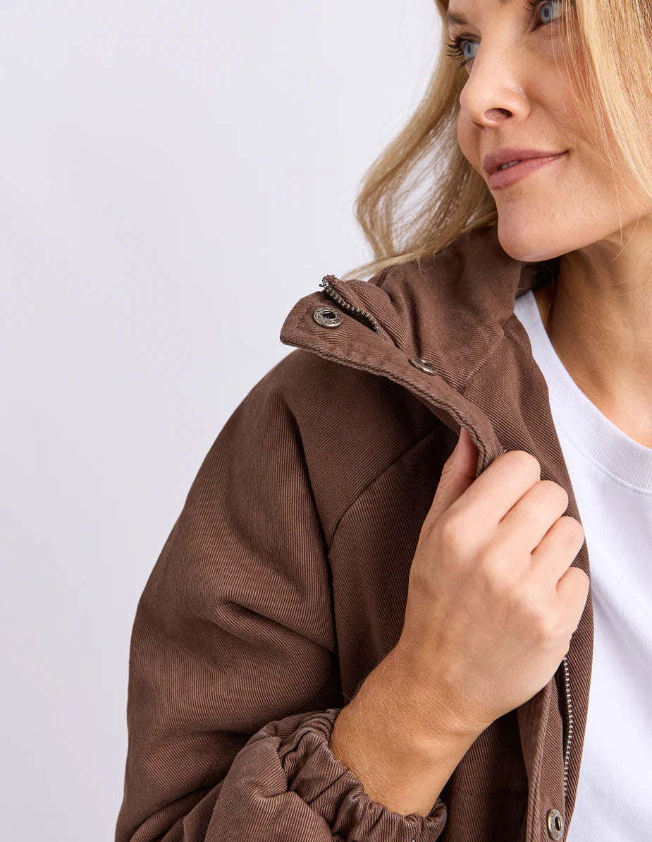Rosalee Denim Jacket - Brown