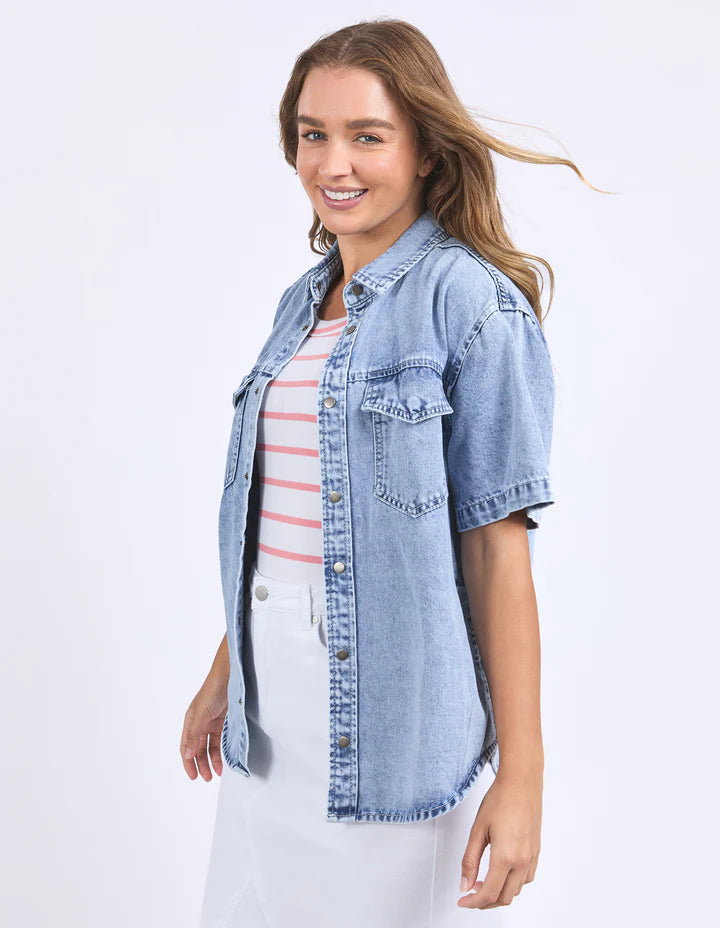 Daisy S/S Shirt- Light Blue