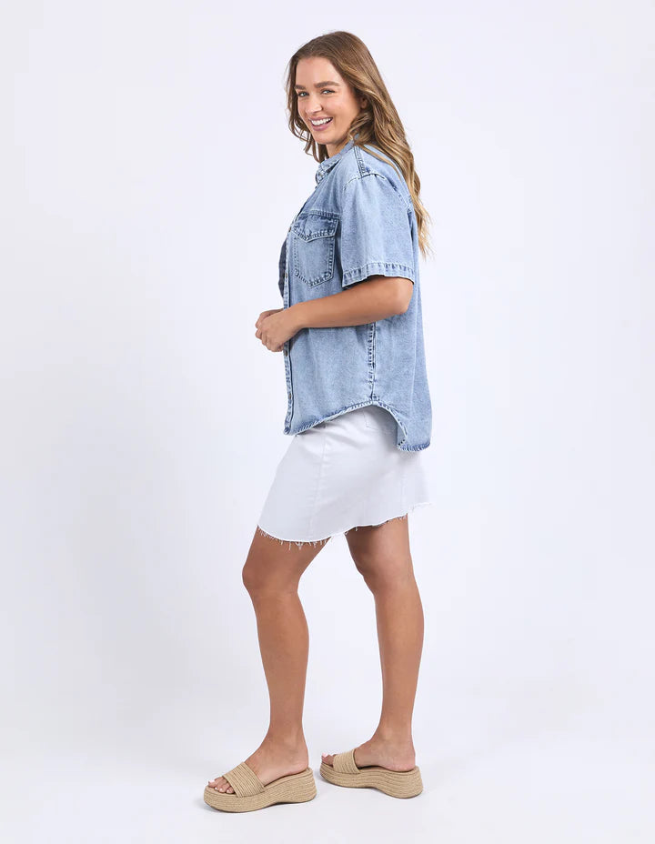 Daisy S/S Shirt- Light Blue