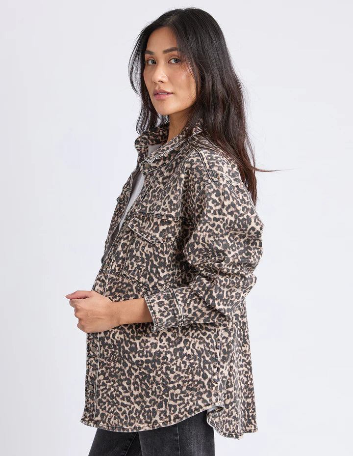 Leopard Denim Shirt