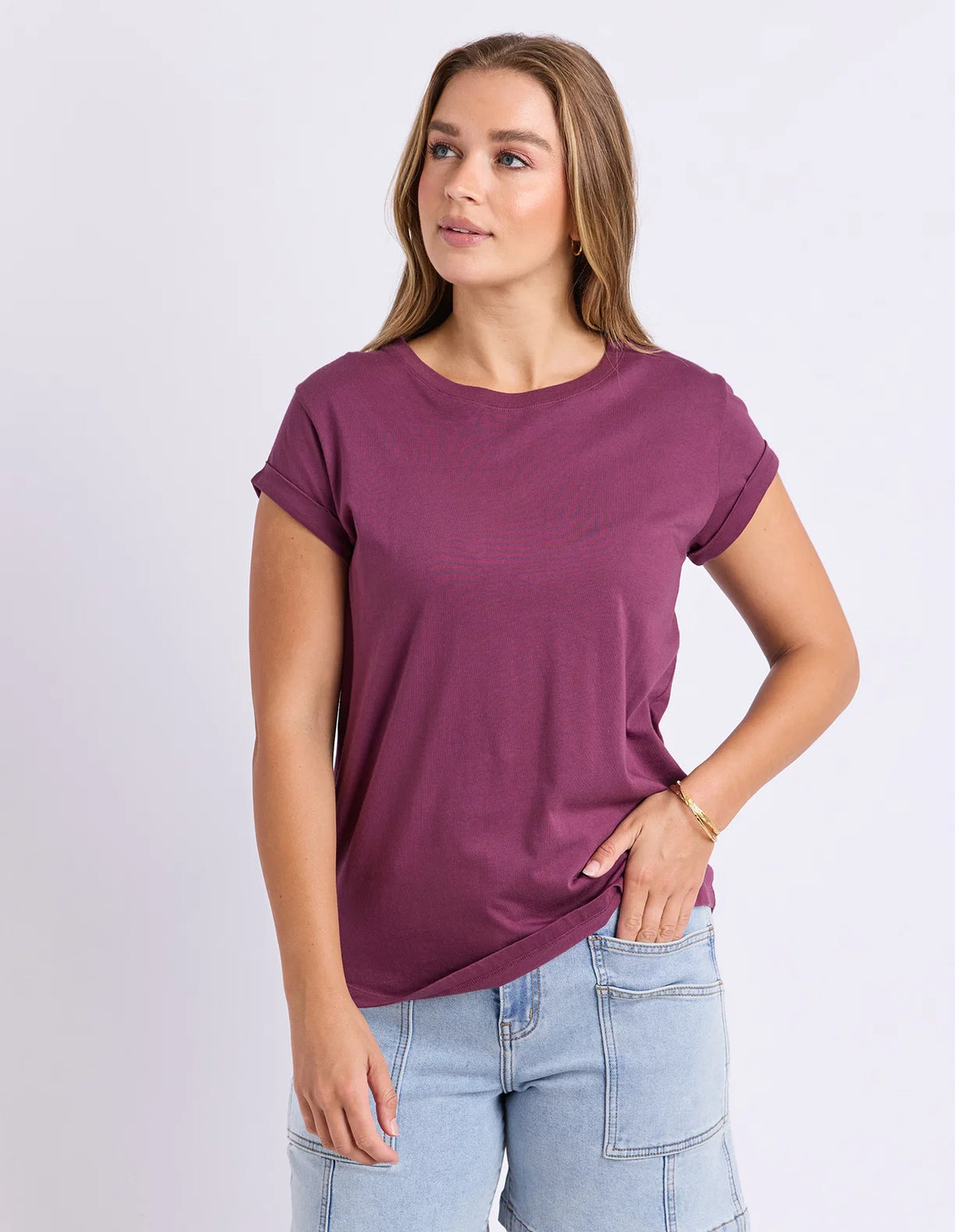 Manly Tee- Plum