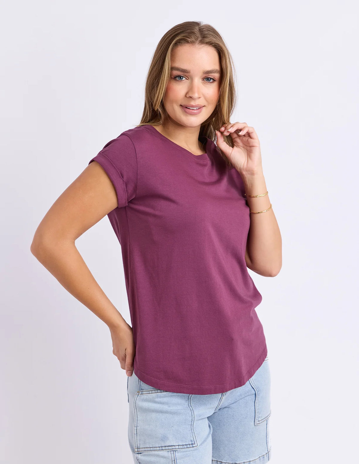 Manly Tee- Plum