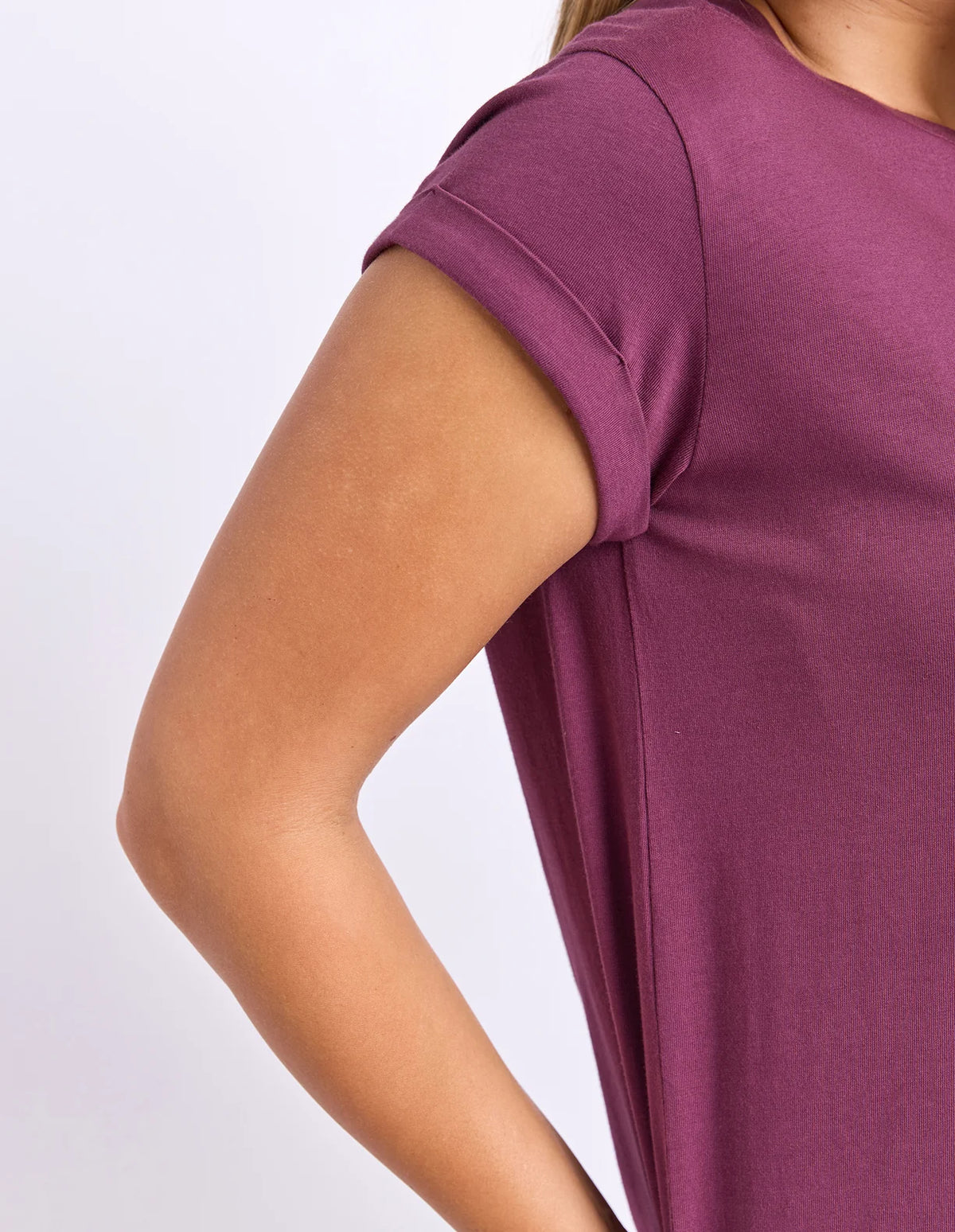 Manly Tee- Plum