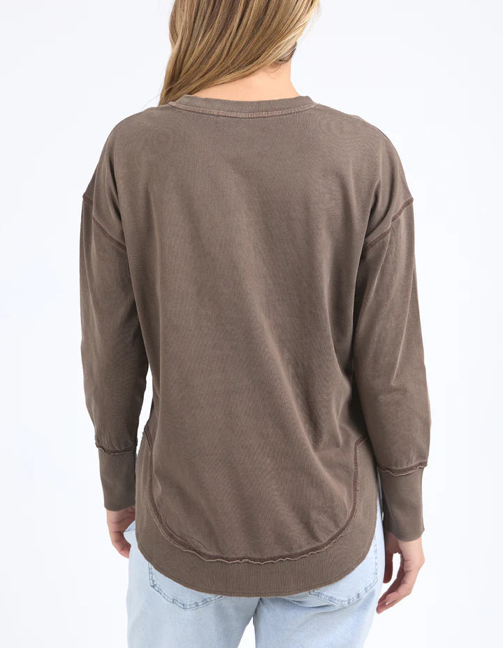 Farrah Long Sleeve Top - Coffee Quartz
