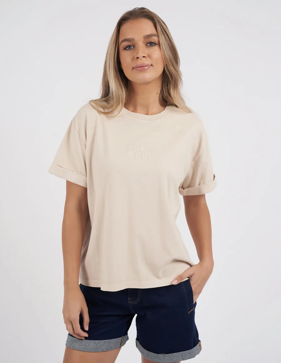 Huntleigh Oversized Tee- Oat