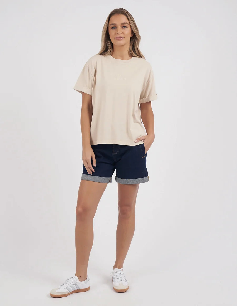 Huntleigh Oversized Tee- Oat