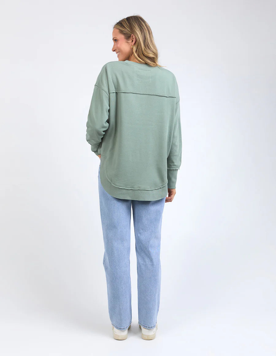 Simplified Tonal Crew- Sage