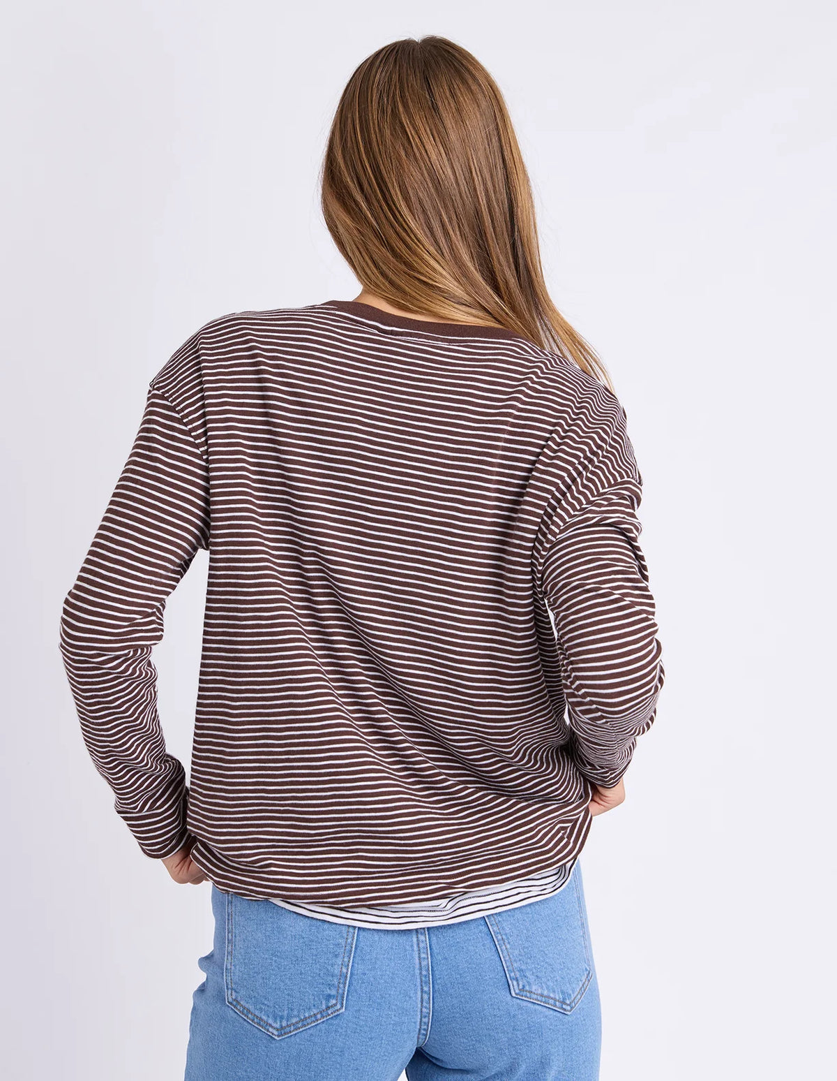 Hutch L/S Tee- Coffee