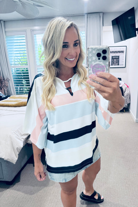 Pastel Stripe Top