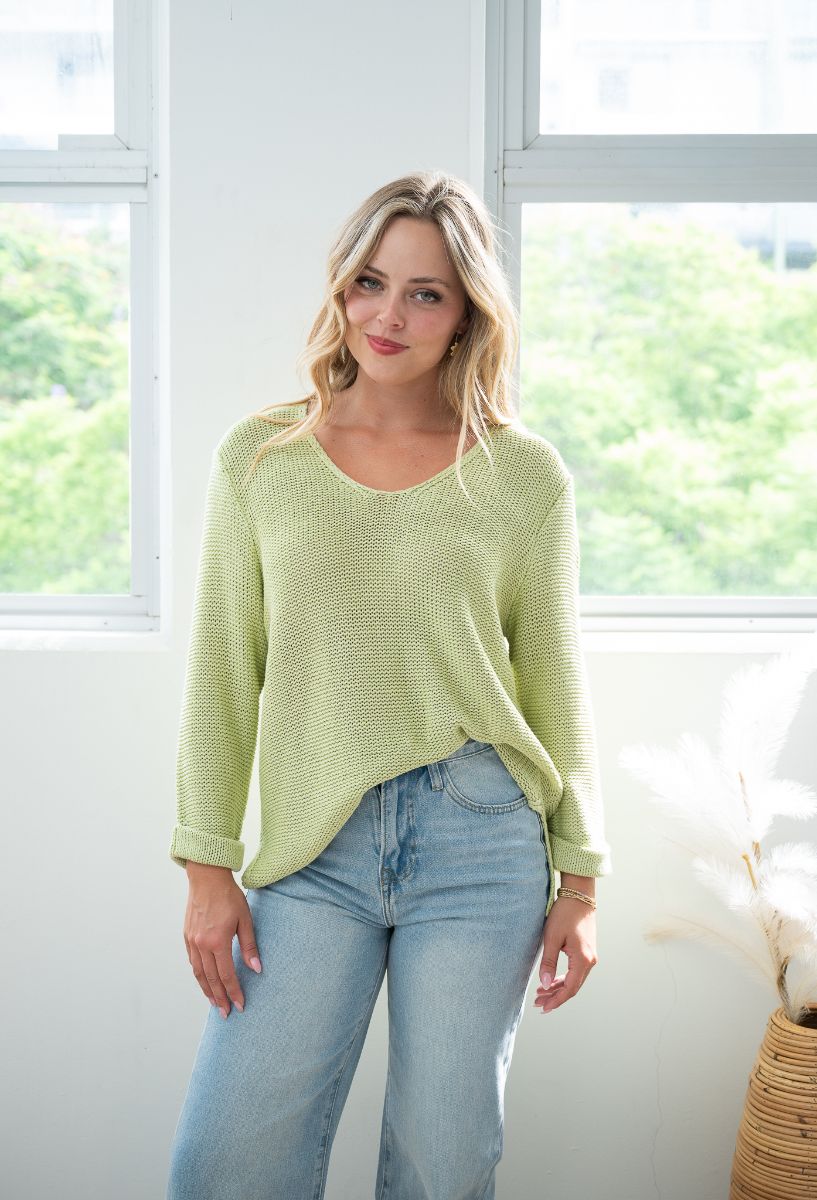 Cindy Knit - Pale Green
