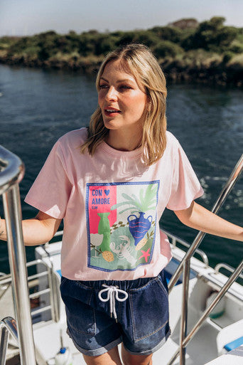 Long Lunch Tee- Pinkaboo